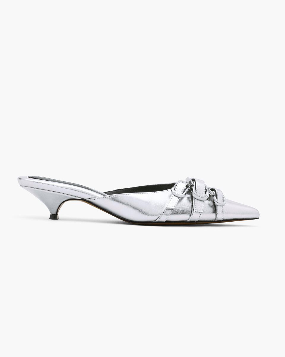 Silver Marc Jacobs The Emma Kitten Heel | 594VCZWET