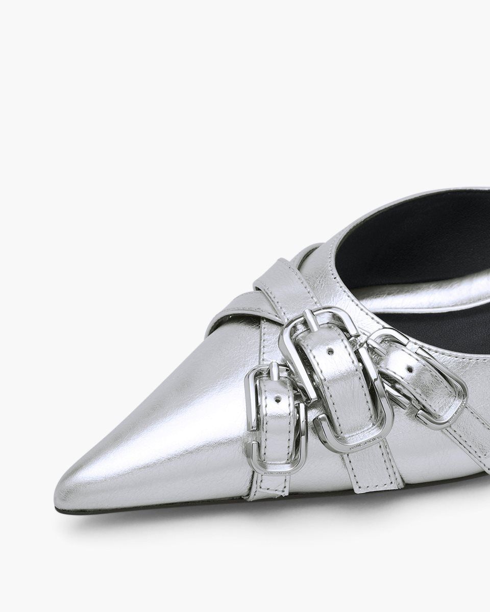 Silver Marc Jacobs The Emma Kitten Heel | 594VCZWET