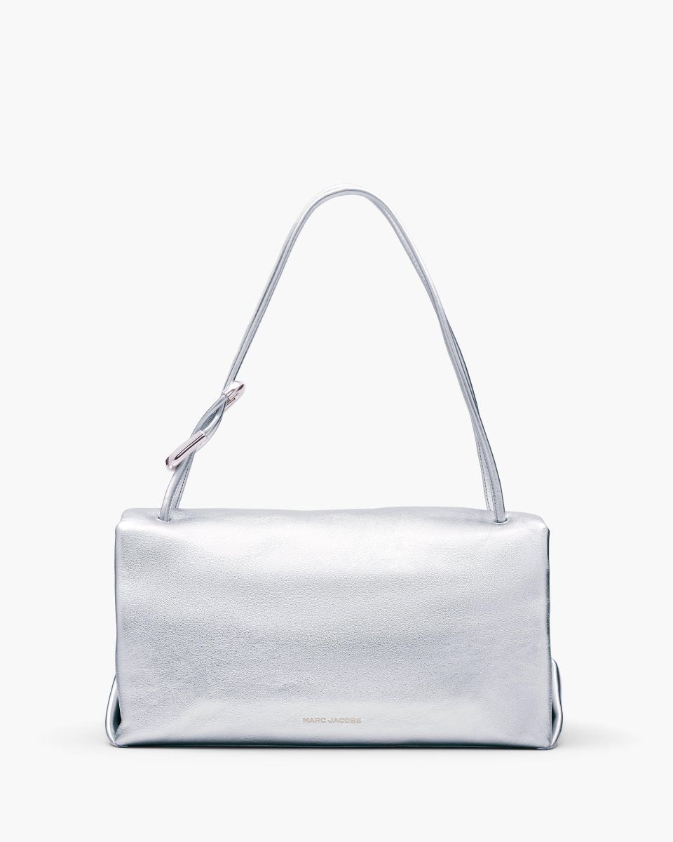 Silver Marc Jacobs The Metallic Large Dual Bag | 792NJCUZD