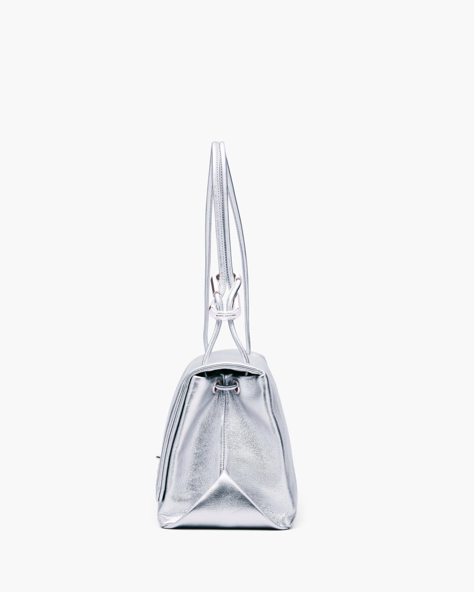 Silver Marc Jacobs The Metallic Large Dual Bag | 792NJCUZD