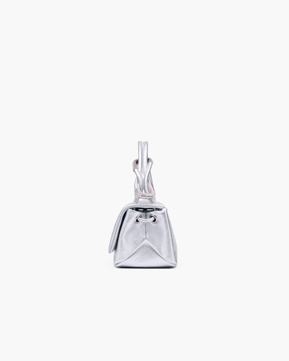 Silver Marc Jacobs The Metallic Mini Dual Bag | 081GRIKAS