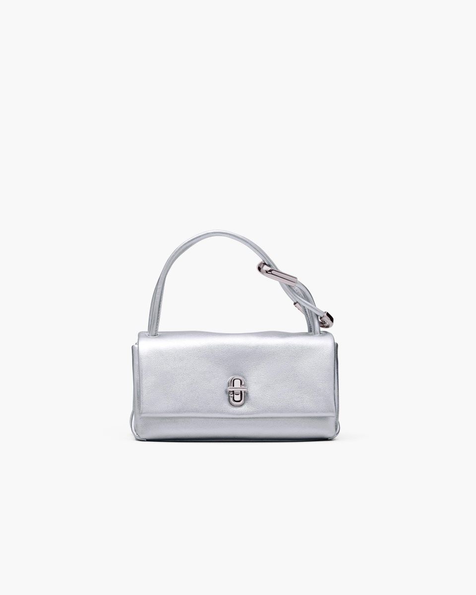 Silver Marc Jacobs The Metallic Mini Dual Bag | 081GRIKAS