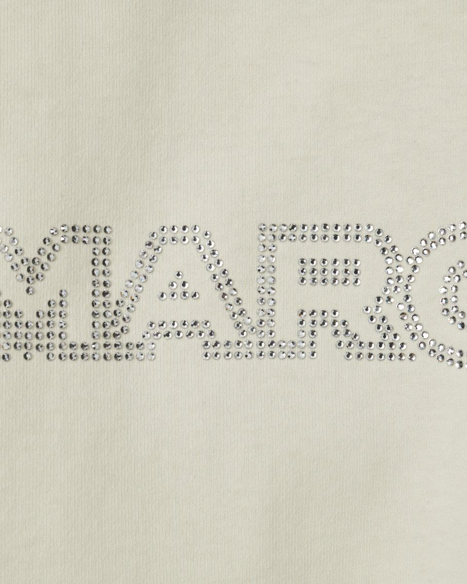 White Marc Jacobs Crystal Big Tee | 837WGAEJM