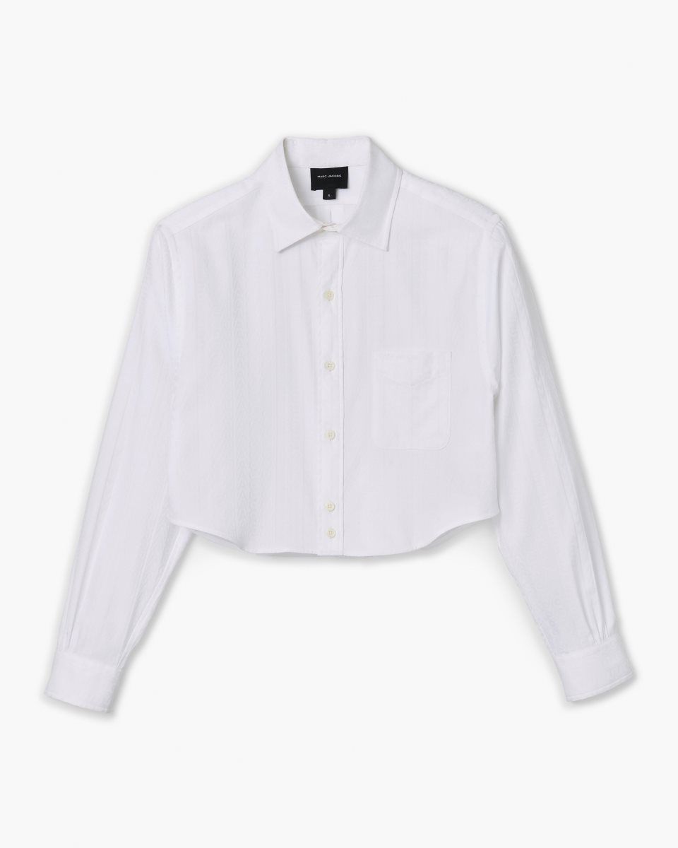 White Marc Jacobs The Cropped Femme Shirt | 290JIHNVX