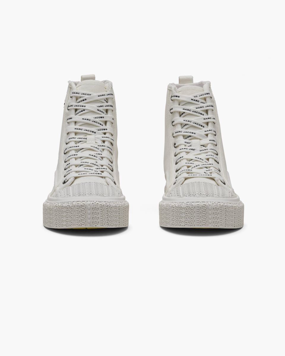 White Marc Jacobs The High Top Sneaker | 760UKFCRP