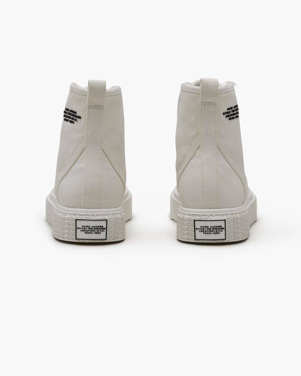 White Marc Jacobs The High Top Sneaker | 760UKFCRP