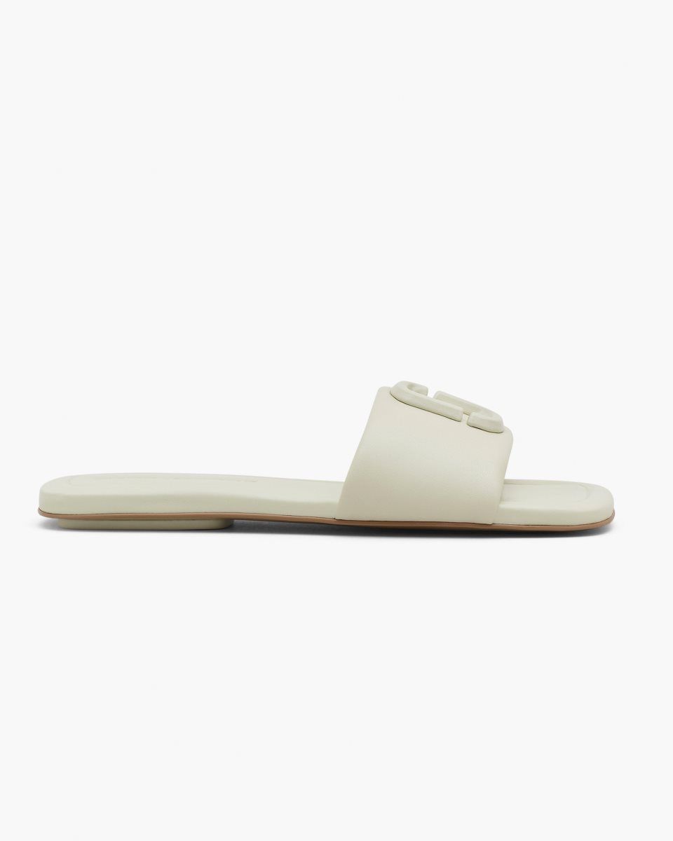 White Marc Jacobs The J Marc Leather Sandal | 579DOHSQX