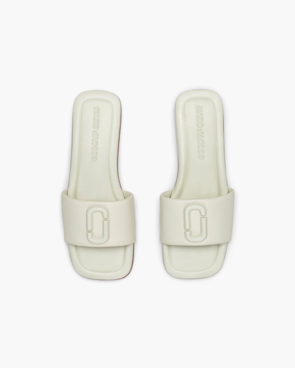 White Marc Jacobs The J Marc Leather Sandal | 579DOHSQX