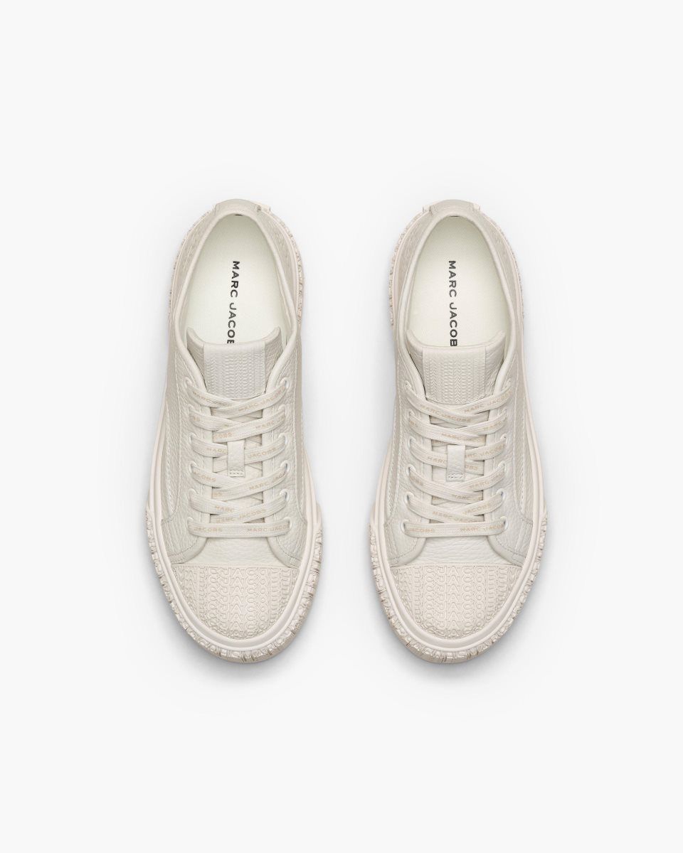 White Marc Jacobs The Leather Sneaker | 205HKXBTW