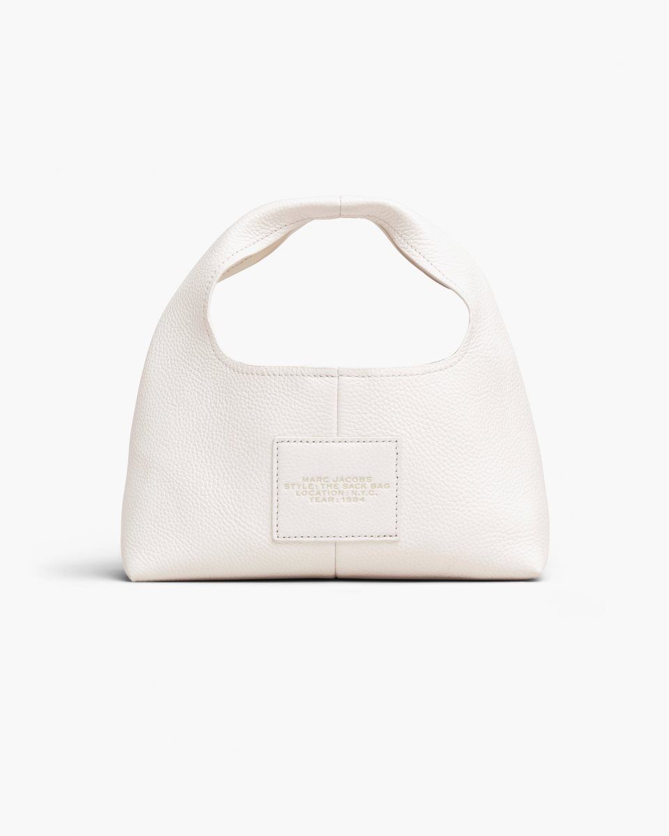 White Marc Jacobs The Mini Sack Bag | 637PFVTRW