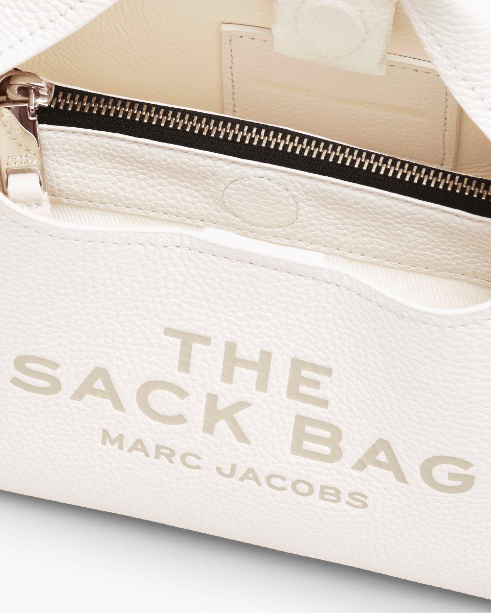 White Marc Jacobs The Mini Sack Bag | 637PFVTRW