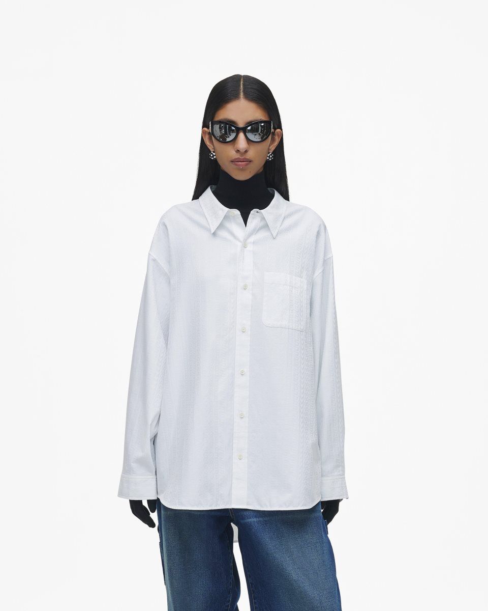 White Marc Jacobs The Monogram Big Shirt | 594WZVHSJ