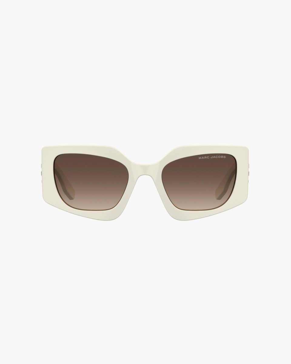 White Marc Jacobs The Square Cat Eye Sunglasses | 931MANPOL