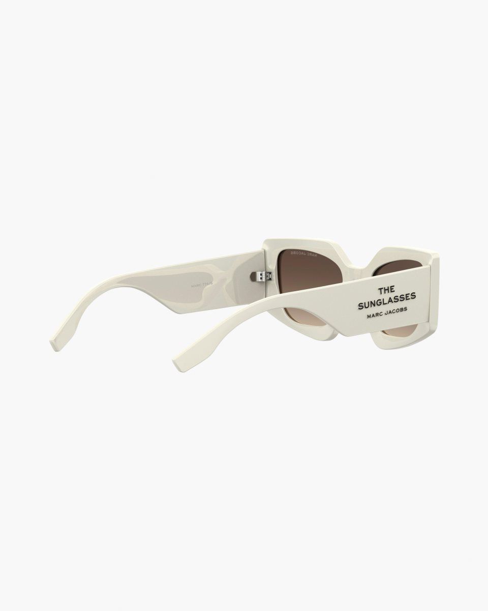 White Marc Jacobs The Square Cat Eye Sunglasses | 931MANPOL