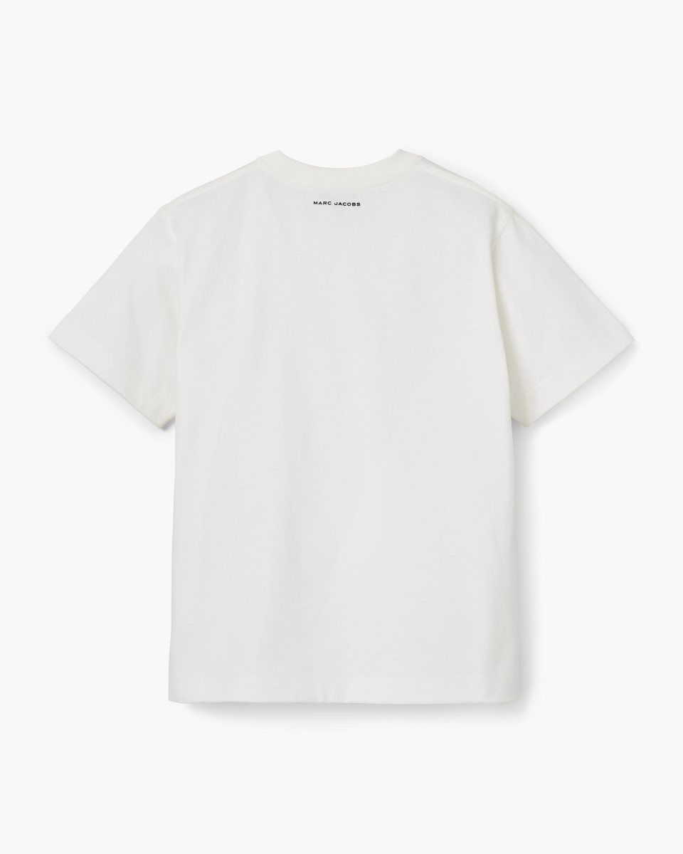 White Marc Jacobs The Stripe Box Tee | 278CQFOSI